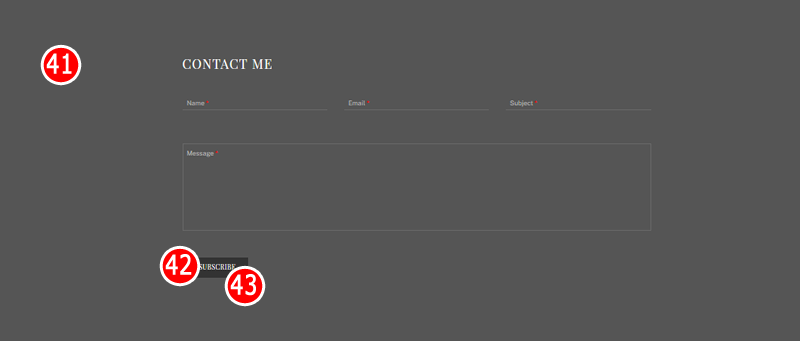 Author Website Contact Page