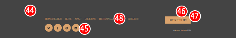 Author Website Footer