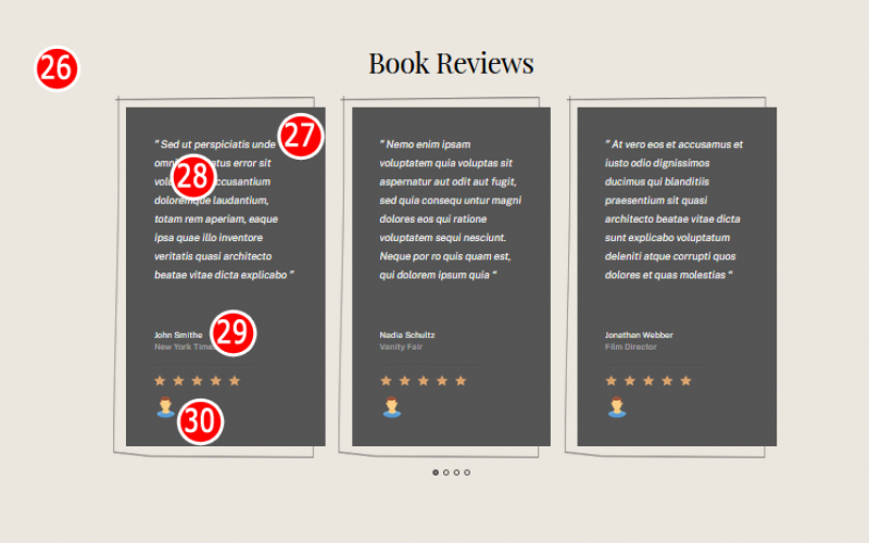 Author Website Testimonials